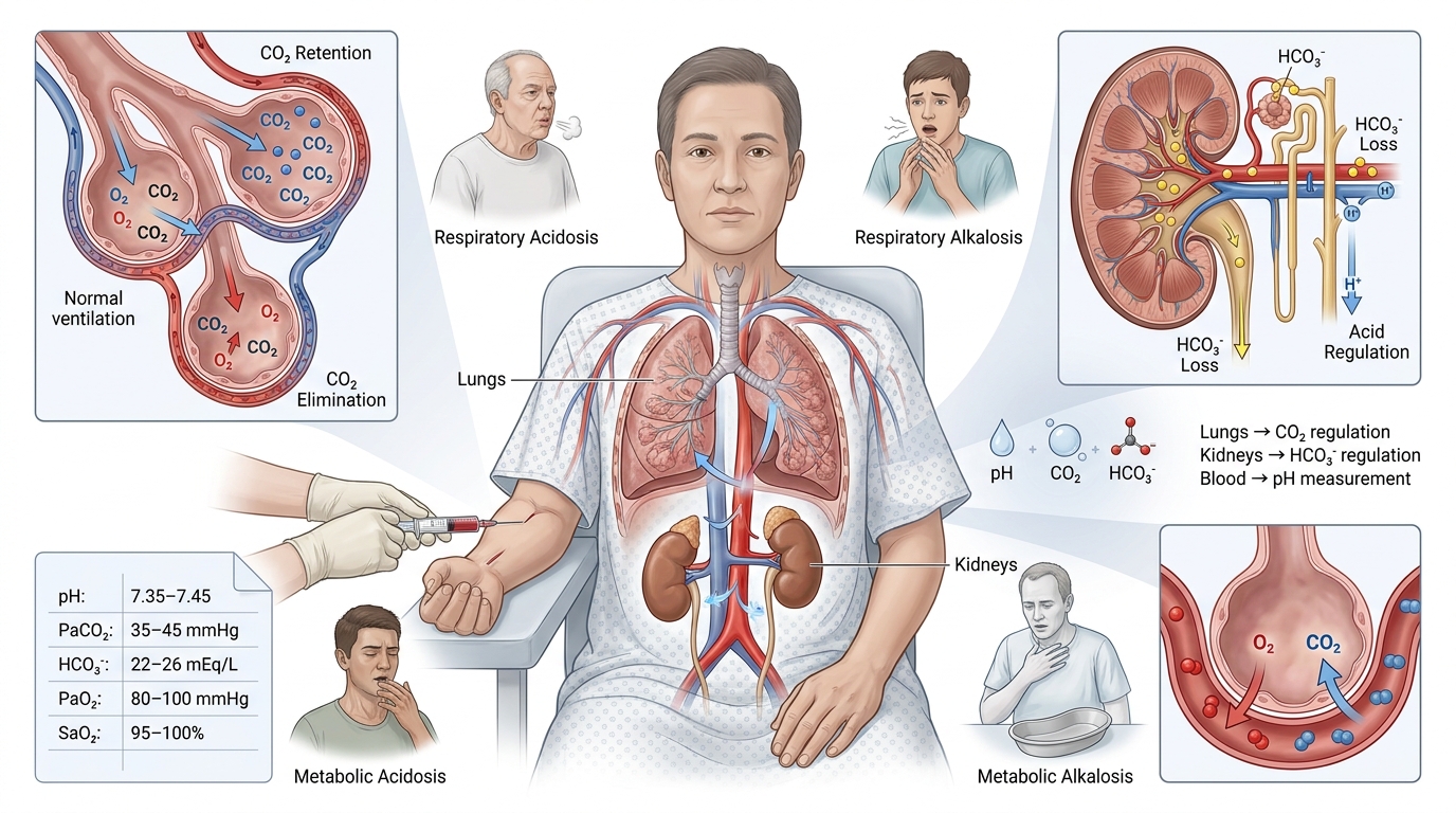 ABG interpretation — clinical illustration