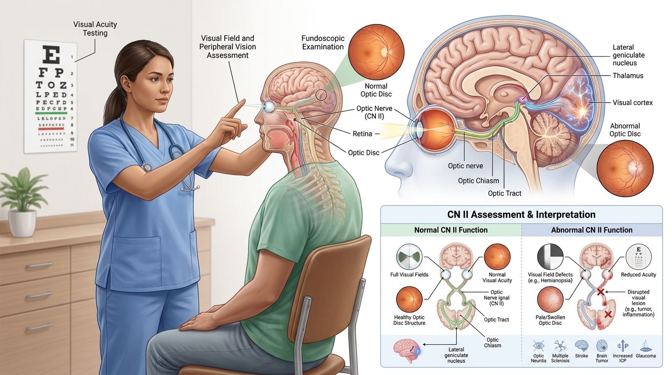 Cranial Nerve Functions — clinical illustration
