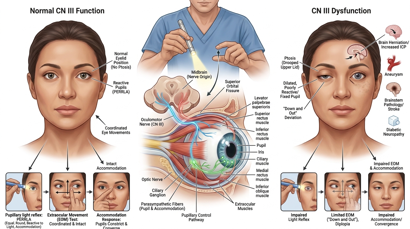 Motor and Sensory Examination — clinical illustration