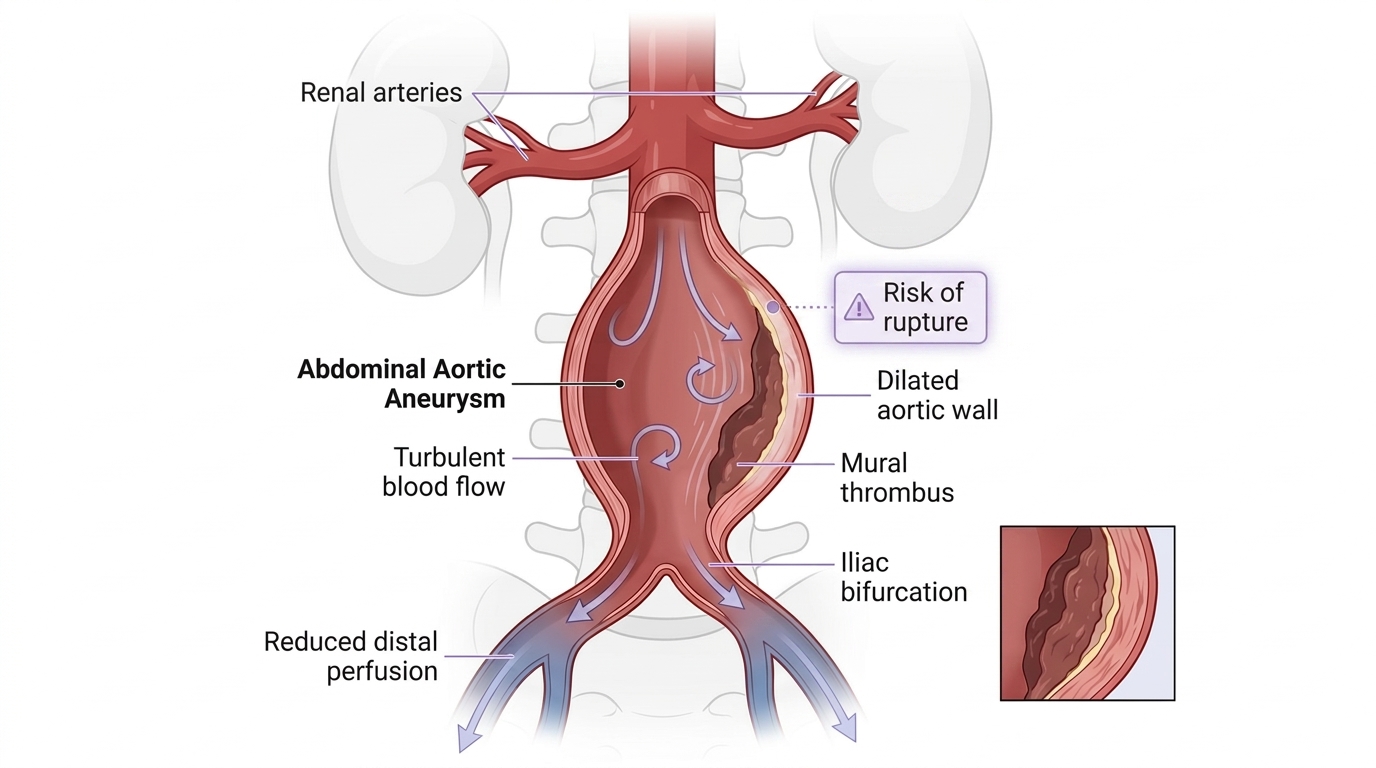 Abdominal Aortic Aneurysm — clinical illustration