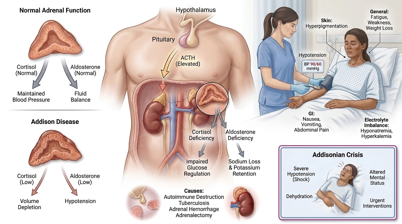 Addisonian Crisis — clinical illustration