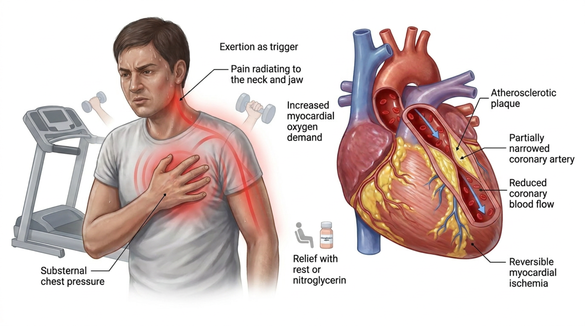 Angina — clinical illustration