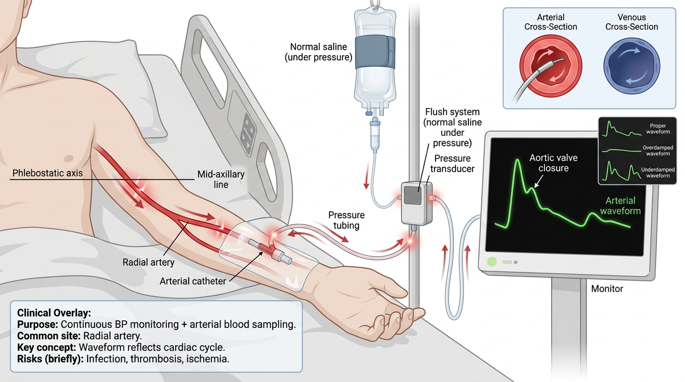 Arterial Lines — clinical illustration