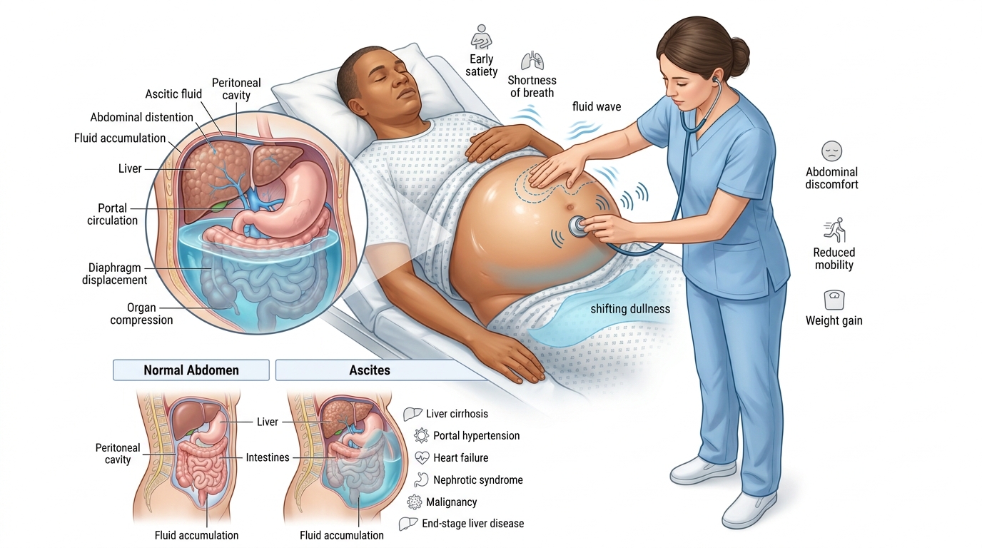 Ascites Assessment and Management — clinical illustration