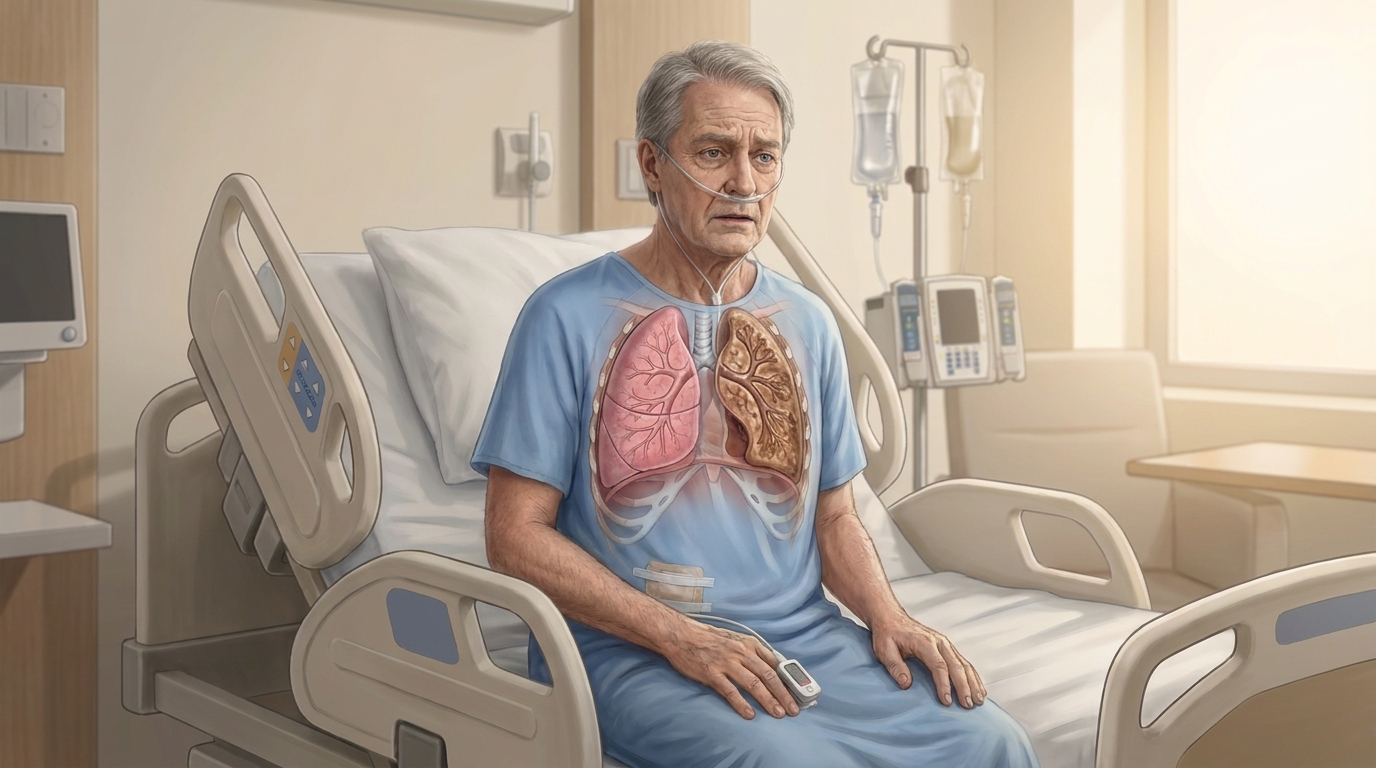 Pneumonia Atelectasis — clinical illustration
