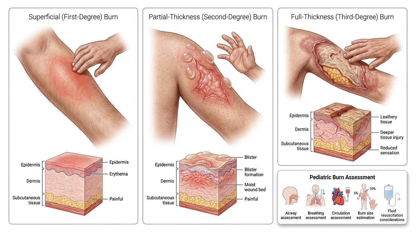 Burn Injury Classification — clinical illustration