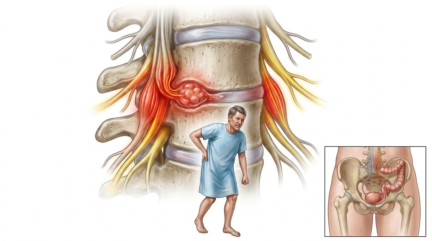 Cauda Equina Syndrome — clinical illustration
