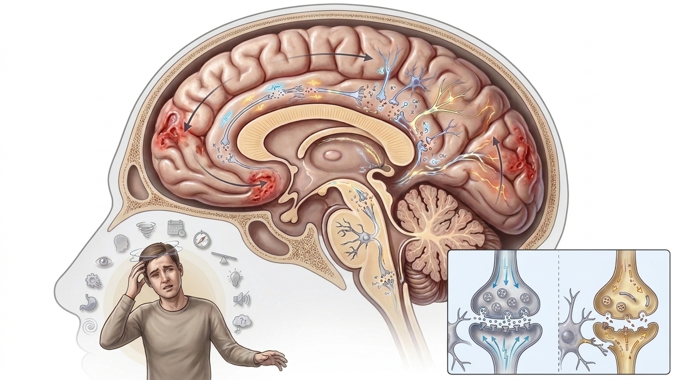 Concussion — clinical illustration