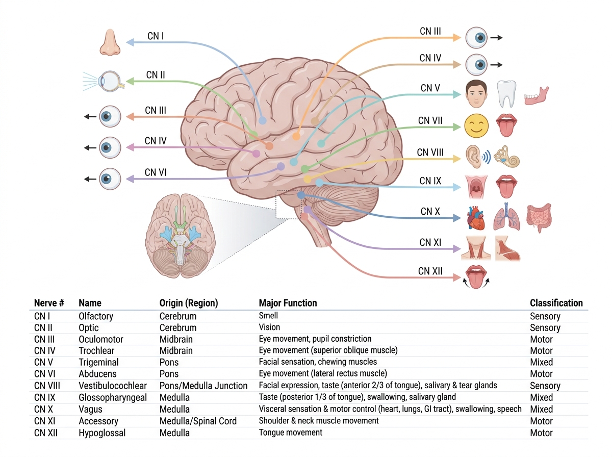 Cranial Nerves for Nurses — clinical illustration
