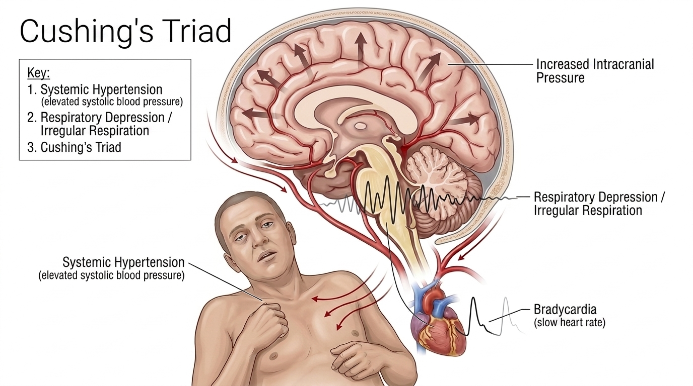 Cushing’s Triad — clinical illustration