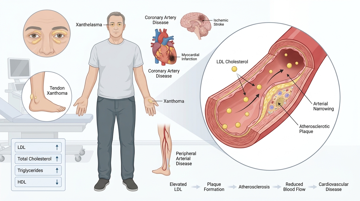 Hyperlipidemia Risk Discussion (NP certification, US) — clinical illustration