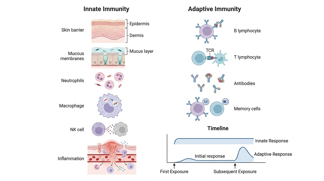 Innate Vs Adaptive Immunity: Clinical Integration — clinical illustration