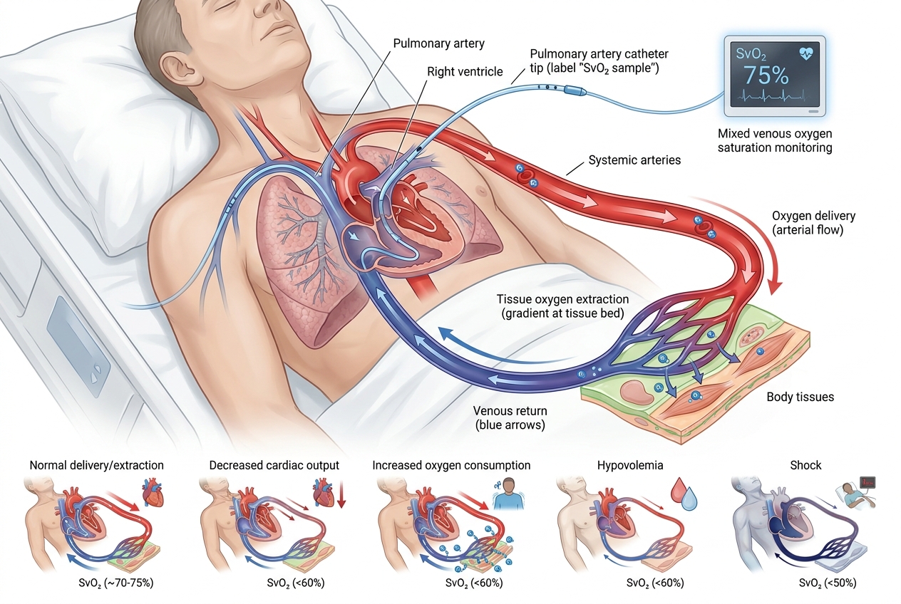 COPD: Exacerbation & Oxygen — clinical illustration