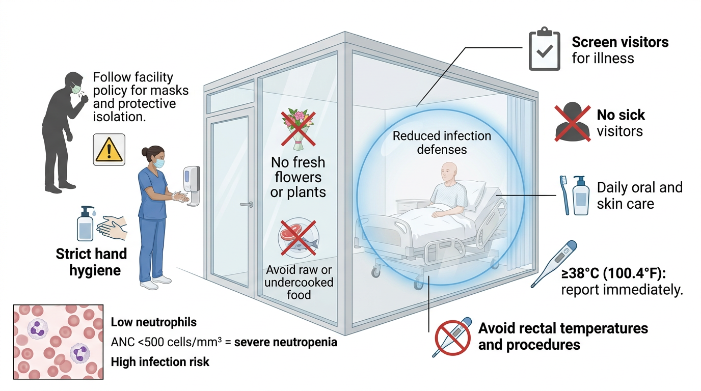 Neutropenic Precautions — clinical illustration