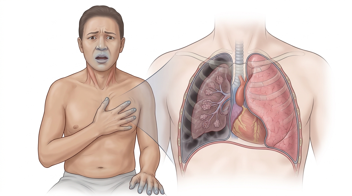 Pneumothorax: Needle Decompression & Chest Tube — clinical illustration