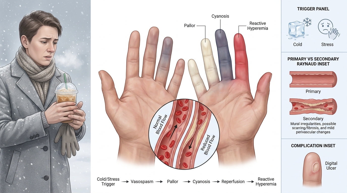 Raynaud's Phenomenon — clinical illustration