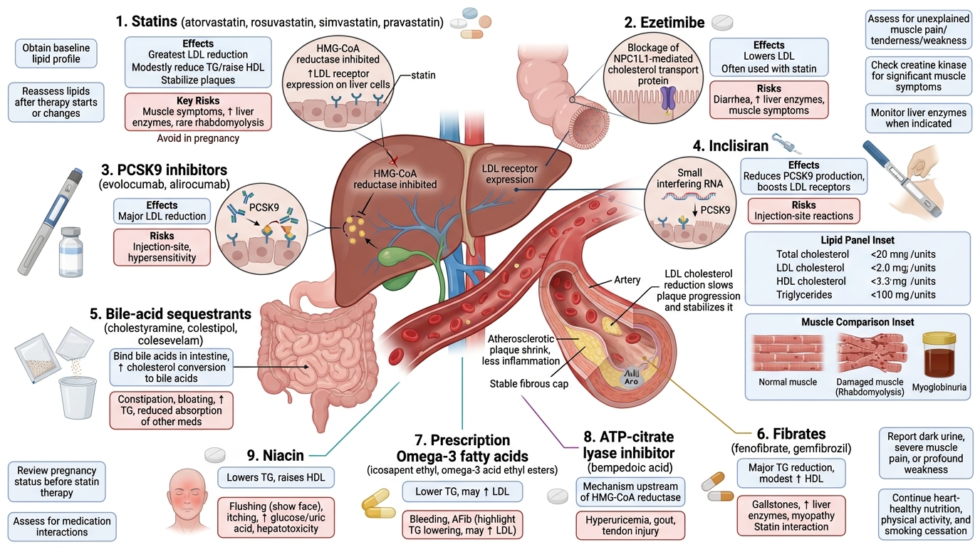 Antilipemic Agents — clinical illustration