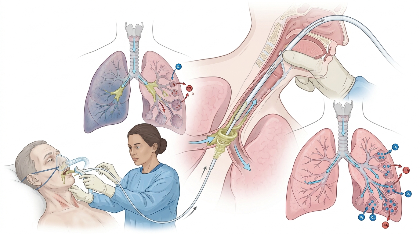 Airway Suctioning for Practical Nurses — clinical illustration
